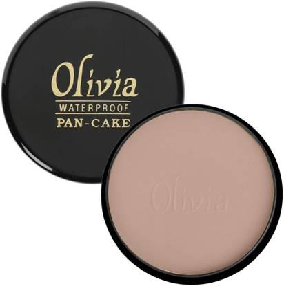 Olivia 24 No. 100% Waterproof Pan Cake Natural Honey Makeup Concealer 25g Compact