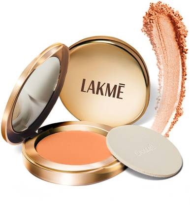 Lakmé 9to5 Powerplay Matte Compact, Oil Control Formula, With Vitamin E, Apricot, 9g Compact