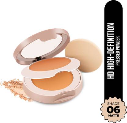 Hilary Rhoda High-Definition Pressed Powder | 2 in 1 Compact Powder | Shimmery & Matte Finish Compact
