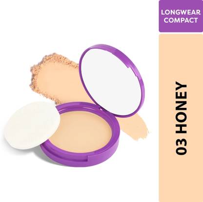 SUGAR POP Longwear Compact 03 Honey | UV Protection | Pore Minimizing | Medium Coverage Compact