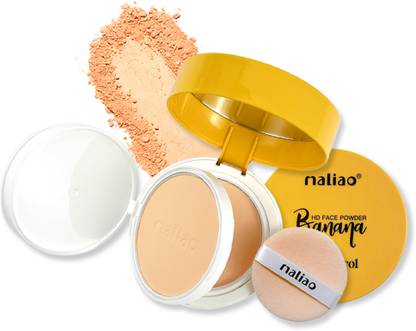 maliao Banana HD 2 IN 1 Oil-Control Face Powder Compact - Matte Finish Compact