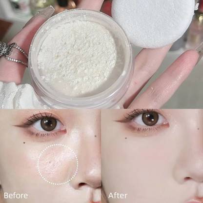 MYEONG Setting Loose Powder Translucent White Setting Loose Powder Compact