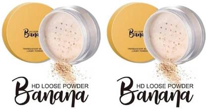 ADJD HD Loose Powder Banana Translucent Setting Luxury Powder Compact