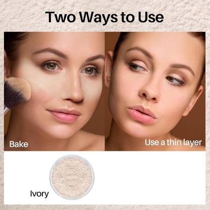 GABBU Matte Waterproof Oil Absorb Makeup Powder for Setting with No Flashback Compact