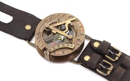 compassify Compass with leather wrist Compass