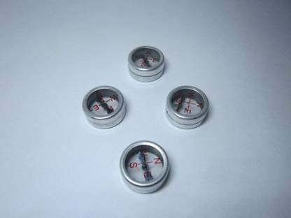 Kamboj Traders Magnetic Compass Both Side Glass (Pack of 12) (Size 20mm / 2cm) Compass
