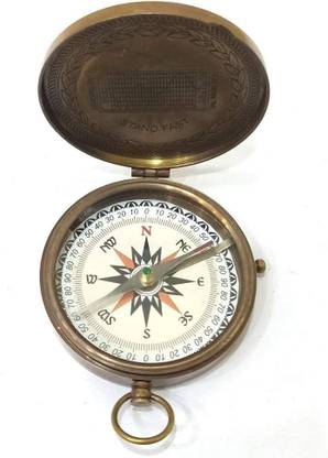 PCSINFOMEDIA Antique Vintage Brass Compass Compass