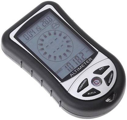 Real Instruments 8 in 1 Digital Compass Barometer Weather Forecast LCD Backlight Compass