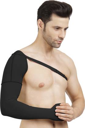 LYMPHACURE Medical Compression Left Hand Arm Sleeve with shoulder strap amd Palm |Burn Men, Women Compression