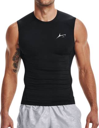 Prosharx Sleeveless Compression Workout Shirts | Athletic Tank Top for Sports & Fitness Men Compression