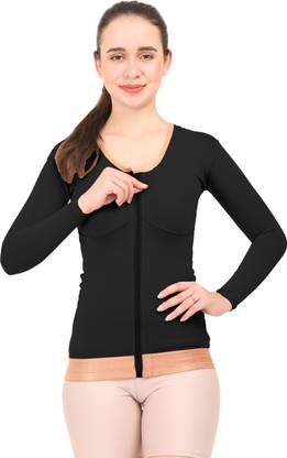 LYMPHACURE Post Liposuction Medical Compression Vest with sleeves || Burn Support Women Compression