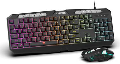 EVOFOX Deathray V2 RGB Gaming Keyboard and Mouse Combo Set Designed for Gaming