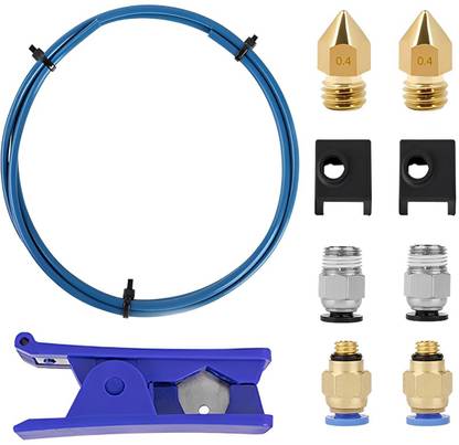 ELEPHANTBOAT Upgrade 3D Printer Kit with Capricorn Premium XS Bowden Tubing 1M, PTFE Teflon Combo Set