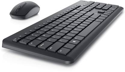 DELL KM3322W Keyboard & Mouse Combo, Anti-fade & Spill-resistant Keys Wireless Standard Multi-device Keyboard Compatible with Desktop, Laptop, Mac up to 36 Month Battery Life, 3Y Advance Exchange Warranty