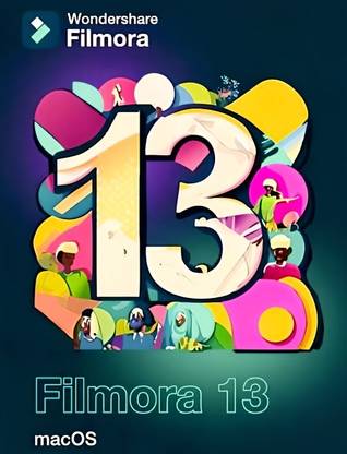 Wondershare Filmora 13 Video Editor|Mac|1 Year|Single User|Activation Details Only Combo Set