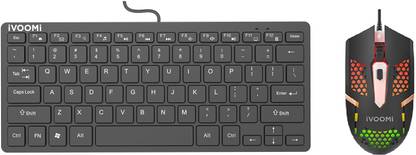 iVoomi Venom Mini Wired Keyboard + Laser Wired Mouse Combo Set