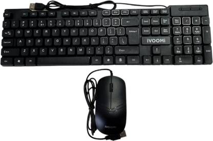 इवूमी Wired Keyboard & Mouse Combo Model Name- Captain कॉम्बो सेट