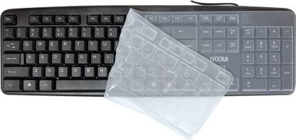 iVoomi Hero with Skin Wired USB Standard Desktop Keyboard Compatible with Desktop, Laptop, Mac