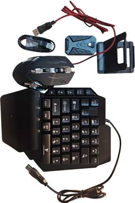 DXP Bluetooth Gaming Keyboard Mouse Convertor For Smartphone 4 in 1 Mobile Game Combo Set