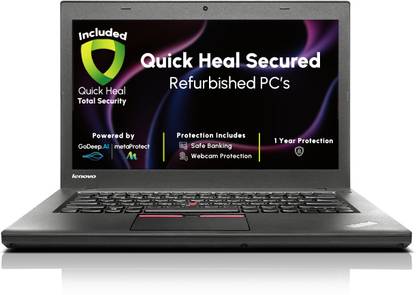(Refurbished) Lenovo T450 Core i5 5th Gen - (8 GB/256 GB SSD/Windows 10 Pro) T450 Thin and Light Laptop