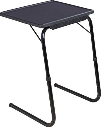 TABLE MAGIC Multipurpose Midnight Black Regular Laptop Table Plastic Computer Desk