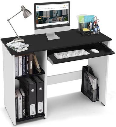 woodcom Modern Computer Table for Home Study Table With with Keyboard Tray Engineered Wood Computer Desk