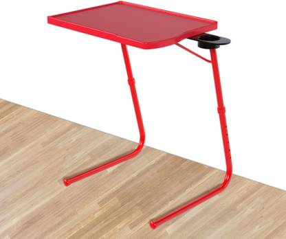 TABLE MAGIC Cherry Red Pro Extended Work Space Multipurpose Laptop Table Plastic Computer Desk