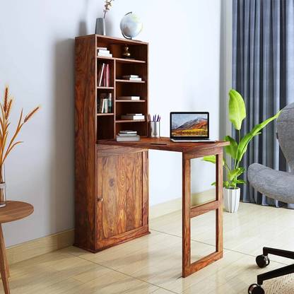 Mamata Wood Decor Computer table, study table, table sheesham wood (Pre-assembled -Free Standing) Solid Wood Computer Desk