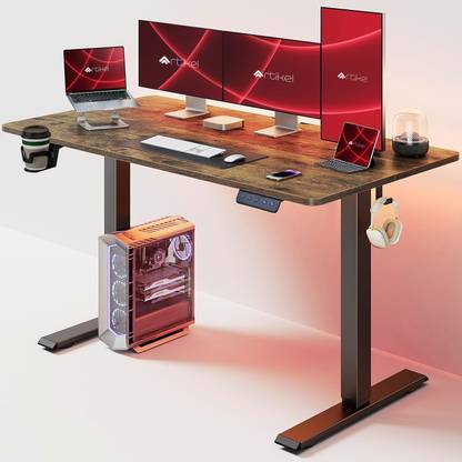 Artikel Multipurpose Electric Height Adjustable Gaming Table Home & Office Sit Stand Engineered Wood Computer Desk