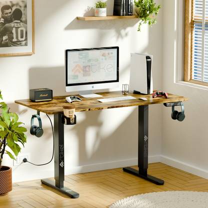 Artikel Eco Electric Height Adjustable Table Sit Stand Desk Home & Office Workspace Engineered Wood Computer Desk