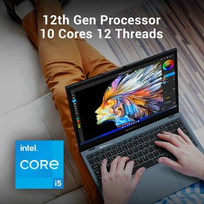 ZEBRONICS Pro Series Z Intel Core i5 12th Gen 1235U - (8 GB/512 GB SSD/Windows 11 Home) ZEB-NBC 4S Thin and Light Laptop