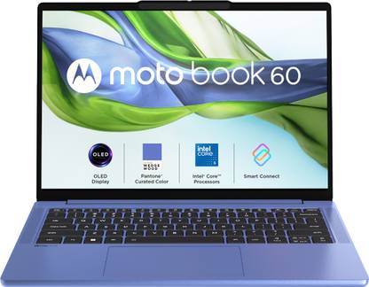 MOTOROLA Motobook 60 Full Metal OLED (i5 14th Gen) Intel Core 5 (Series 2) 210H - (16 GB/512 GB SSD/Windows 11 Home) 14IRH10R Thin and Light Laptop