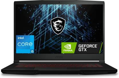 MSI GF63 Intel Core i5 11th Gen 11260H - (8 GB/512 GB SSD/Windows 11 Home/4 GB Graphics/NVIDIA GeForce GTX 1650/60 Hz) GF63 Thin 11SC-1494IN Gaming Laptop