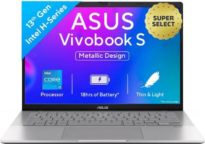ASUS Vivobook S14 (2025) with Office 2024 + M365 Basic*, Backlit Keyboard, Intel Core i5 13th Gen 13420H - (16 GB/512 GB SSD/Windows 11 Home) S3407VA-LY033WS Thin and Light Laptop