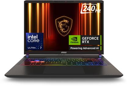 MSI Vector 16 HX A Intel Core Ultra 7 255HX - (32 GB/1 TB SSD/Windows 11 Home/12 GB Graphics/NVIDIA GeForce RTX 5070 Ti/240 Hz) Vector 16 HX AI A2XWHG-227IN Gaming Laptop