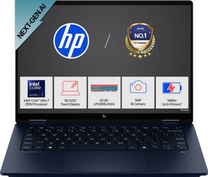 HP OmniBook X Flip Intel Core Ultra 7 258V - (32 GB/1 TB SSD/Windows 11 Home/16 GB Graphics) 14-fm0029TU 2 in 1 Laptop