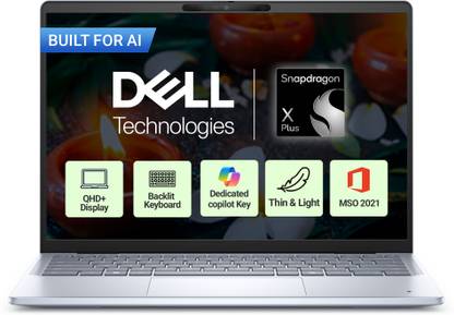 DELL 14 Qualcomm Snapdragon X Plus - (16 GB/512 GB SSD/Windows 11 Home) 7441 Thin and Light Laptop