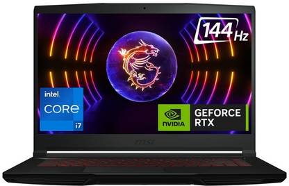 MSI GF63 Intel Core i7 12th Gen 12650H – (16 GB/512 GB SSD/Windows 11 Home/8 GB Graphics/NVIDIA GeForce RTX 4060/144 Hz) Thin GF63 12VF-663IN Gaming Laptop  (15.6 Inch, Black, 1.86 Kg) at Rs. 74990