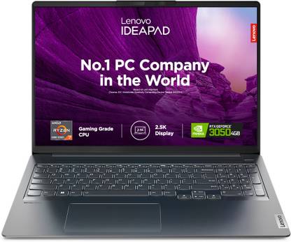 Lenovo IdeaPad 5 Pro AMD Ryzen 7 Octa Core 6800HS - (16 GB/512 GB SSD/Windows 11 Home/4 GB Graphics/NVIDIA GeForce RTX 3050) 16ARH7 Gaming Laptop