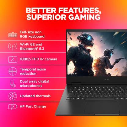 HP OMEN Intel Core i7 14th Gen 14650HX - (16 GB/1 TB SSD/Windows 11 Home/8 GB Graphics/NVIDIA GeForce RTX 4060) 16 wf1096TX Gaming Laptop