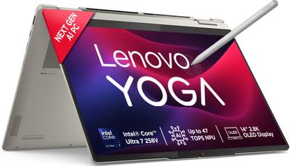 Lenovo Yoga 7 2-in-1 Next Gen AI PC 2.8K WQXGA+ OLED Copilot+PC Intel Core Ultra 7 258V - (32 GB/1 TB SSD/Windows 11 Home) Yoga 7 2-in-1 14ILL10 2 in 1 Laptop