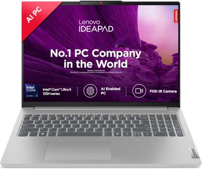 Lenovo IdeaPad Slim 5 AI PC Intel Core Ultra 5 125H - (16 GB/1 TB SSD/Windows 11 Home) 16IMH9 Thin and Light Laptop