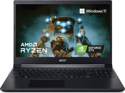 Acer Aspire 7 (2024) AMD Ryzen 5 Hexa Core AMD R5-5500U – (8 GB/512 GB SSD/Windows 11 Home/4 GB Graphics/NVIDIA GeForce GTX 1650) A715-42G/ A715-42G-R2NE Gaming Laptop  (15.6 inch, Black, 2.15 kg)