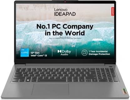 Lenovo IdeaPad Slim 3 Intel Core i3 12th Gen 1215U - (8 GB/512 GB SSD/Windows 11 Home) 15IAU7 Thin and Light Laptop