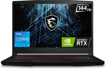 MSI GF63 Intel Core i5 11th Gen 11260H - (8 GB/512 GB SSD/Windows 11 Home/4 GB Graphics/NVIDIA GeForce RTX 3050/144 Hz) GF63 Thin 11UC-1475IN Gaming Laptop