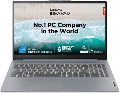Lenovo IdeaPad Slim 3 Backlit Intel Core i5 12th Gen 12450H - (16 GB/512 GB SSD/Windows 11 Home) 15IAH8 Thin and Light Laptop