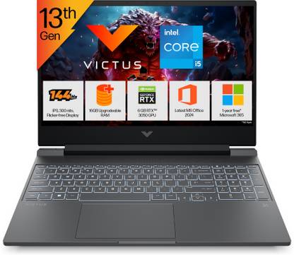 HP Victus Intel Core i5 13th Gen 13420H - (16 GB/512 GB SSD/Windows 11 Home/6 GB Graphics/NVIDIA GeForce RTX 3050/144 Hz) 15-fa2700TX Gaming Laptop