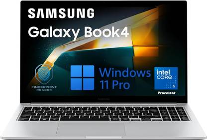 Samsung Galaxy Book 4 14th Gen with Fingerprint Reador Intel Core 5 14th Gen 120U - (16 GB/512 GB SSD/Windows 11 Pro) NP754XGK-LS2IN Thin and Light Laptop