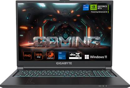 GIGABYTE G Series Intel Core i7 12th Gen 12650H - (16 GB/512 GB SSD/Windows 11 Home/8 GB Graphics/NVIDIA GeForce RTX 4060) G6 KF-G3IN853SH Gaming Laptop