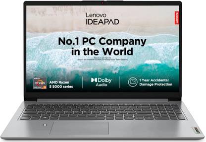 Lenovo IdeaPad Slim 1 AMD Ryzen 5 Hexa Core 5500U - (8 GB/512 GB SSD/Windows 11 Home) 15ACL6 | 15ALC7 2 Thin and Light Laptop